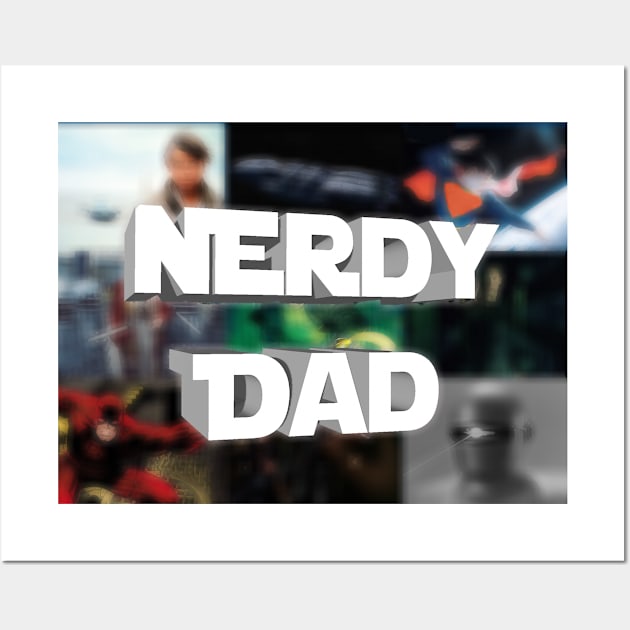 Nerdy Dad logo Wall Art by Making It Up As I Go